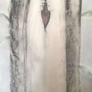 Twee -pastel op papier