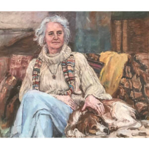 Kyra met haar hond Tara.