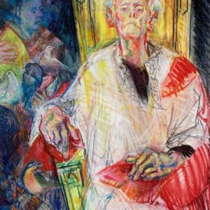 Visioen van ontluistering. pastel 65x50 cm.