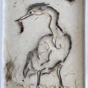 Waadvogel. assemblage 45x33.5 cm.