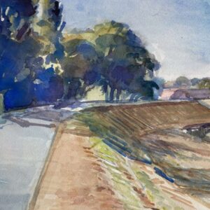 Oostzanerdijk. aquarel 25.5x35 cm.