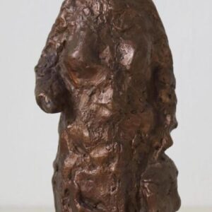 boodschappen vrouwtje 19 - 7,7 - 5 cm brons