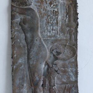 vrouw aan wastafel - hommage à Bonnard 73 - 40 2 cm brons